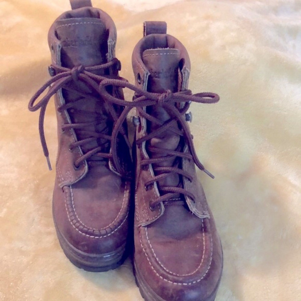 Timberland Winter Leather Lace Up Boots Size 6.5